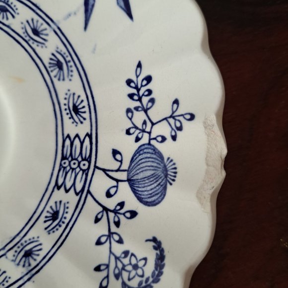 JG Meakin England 4 saucers - Classic White Nordic Blue Onion - Picture 5 of 8